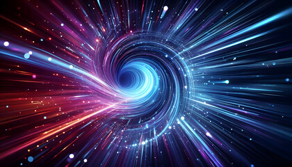 Obraz premium Abstract background with glowing lines