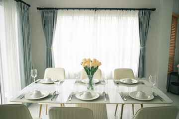 table setting for a dinner