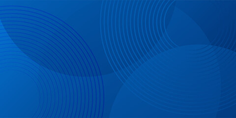 Blue geometric abstract background overlap layer on bright space with lines effect decoration. Modern graphic design element circles style. Eps10