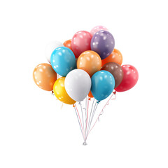 balloons isolated on transparent background Remove png, Clipping Path