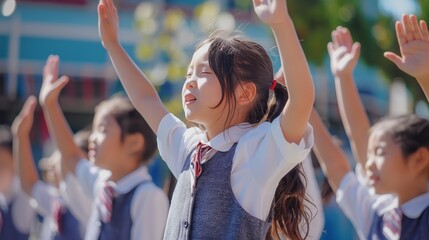 Performance of the school choir