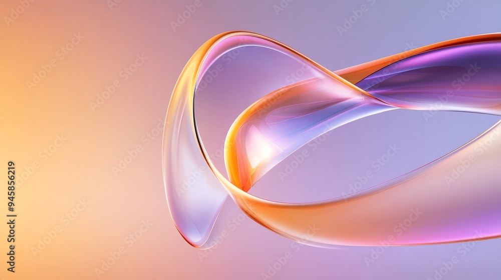 Poster a vibrant abstract background with intertwining colorful shapes. the dynamic composition evokes a se