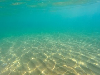 Mediterranean Sea underwater at daylight