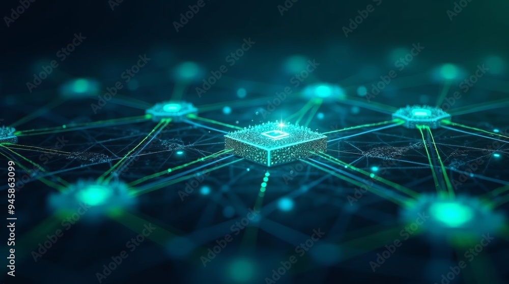 Poster internet of things (iot) network: connected devices on digital circuit grid