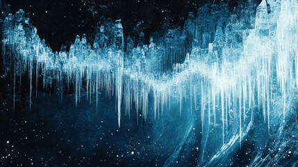 Obraz premium Frozen Icicles.