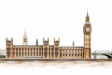 Obraz premium London Big Ben architecture building landmark.