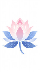 Fototapeta premium Simple lotus illustration