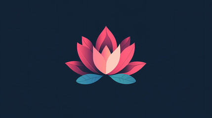 Simple lotus illustration