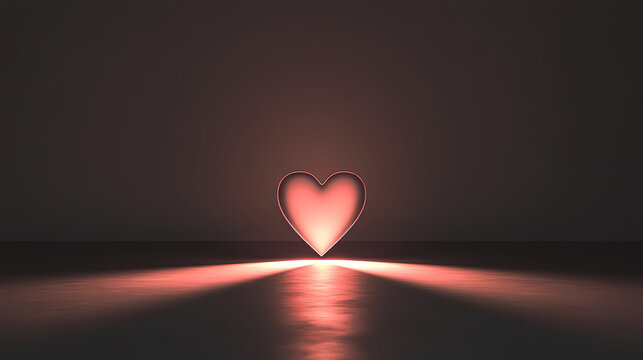 Heart shaped romantic Valentine's Day background