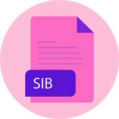 SIB file extension icon rounded lines and crisp corners