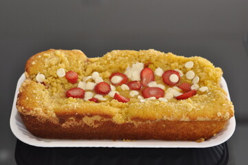 bolo de morango torta sobremesa 