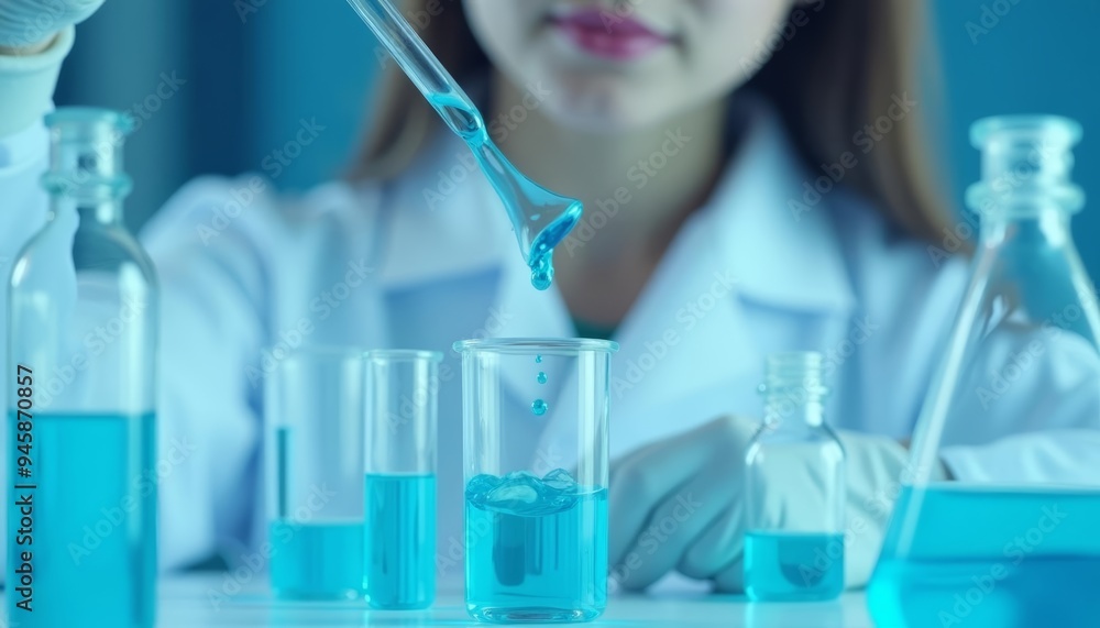 Poster experimenting with precision a scientist at work