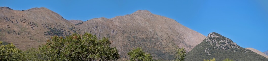 Mountains in Sicily, Italy, daylight, summer