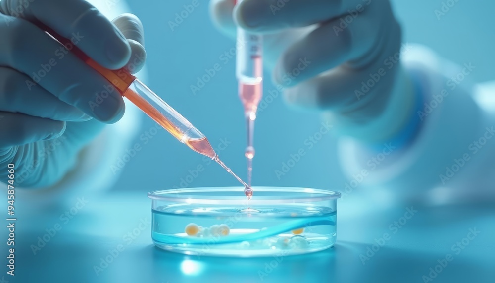 Poster precise scientific procedure in progress