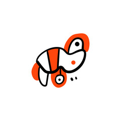 Illustration of a cute irregular shape icon.