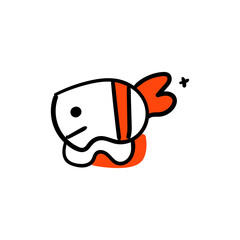Illustration of a cute irregular shape icon.
