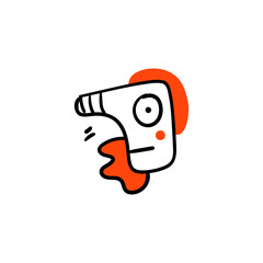 Illustration of a cute irregular shape icon.