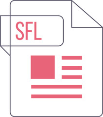SFL with deep and minimal colors and folded icon