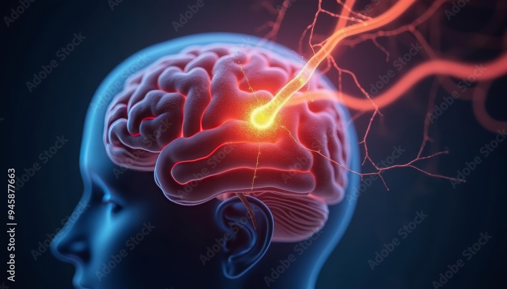 Aufkleber explosive brain activity a visual metaphor for insight and creativity