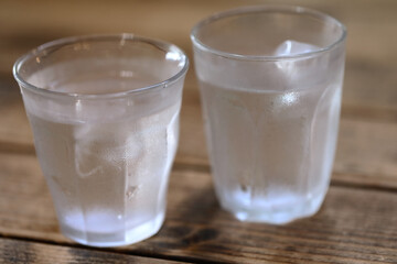 コップに入った水　Water in a glass