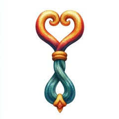 Obraz premium Heart Shaped Mosaic Ornament