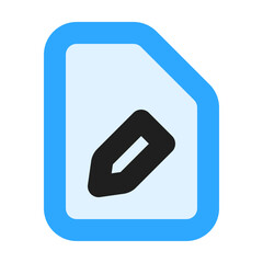 Document Edit Vector Icon

