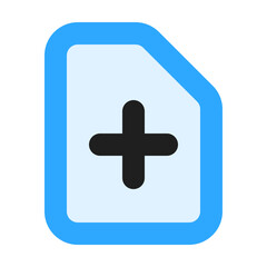 Fototapeta premium Document Add Vector Icon
