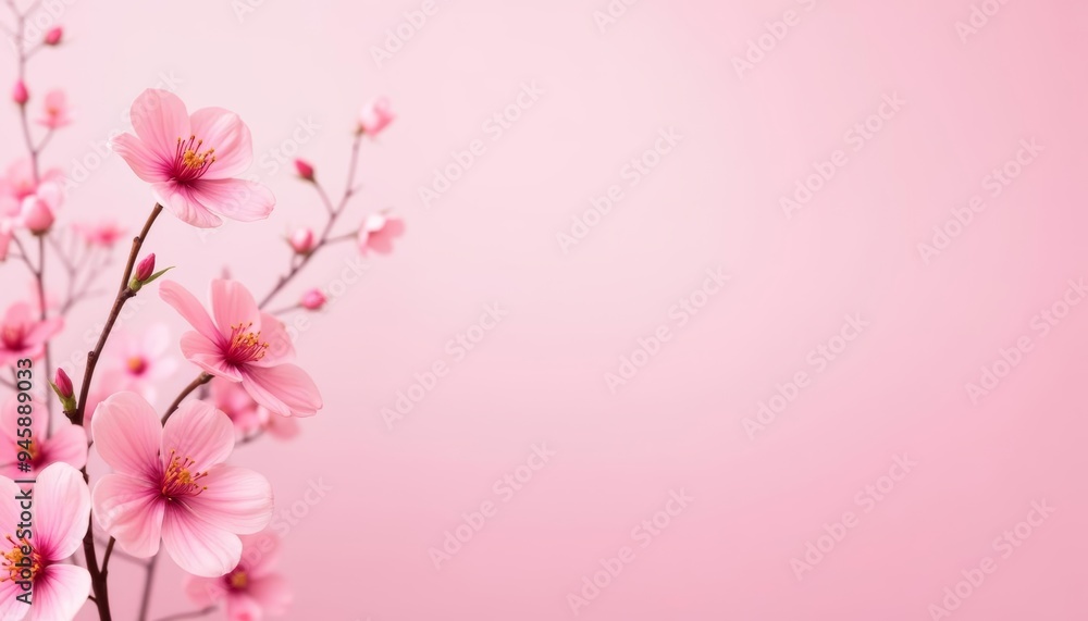 Canvas Prints Blooming beauty in soft pink hues