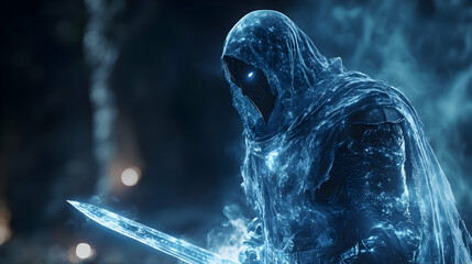 The Crystalline Knight: A Warrior Cloaked in Ice and Steel