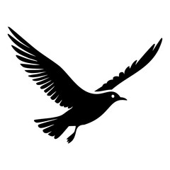 Flock of birds flying