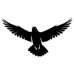 Flock of birds flying