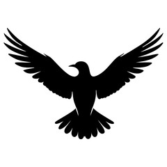 Flock of birds flying