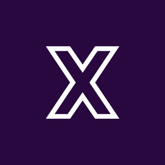 X letter logo icon design vector