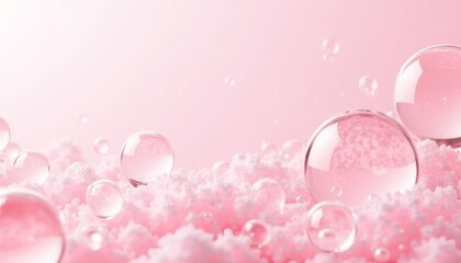 Ethereal beauty in a bubble bath
