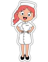 Little Nurse Cartoon