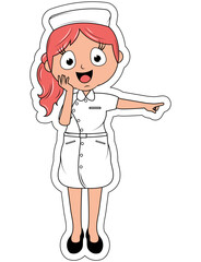 Little Nurse Cartoon