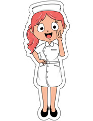 Little Nurse Cartoon