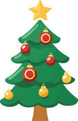 Christmas Tree Flat Icon