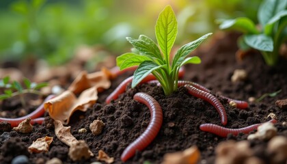 Natures intricate dance  Life sprouts amidst the unseen