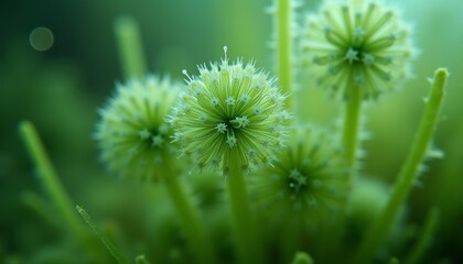 Vibrant life sprouting in natures embrace