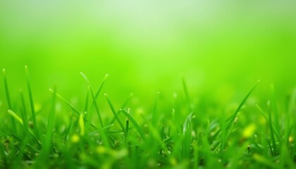 Fototapeta premium Vibrant green grass a symbol of growth and renewal