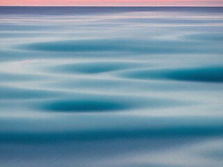 Naklejka premium An illustration of gentle ocean waves in soft pastel colors
