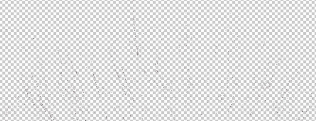 Dot spot dust particles and grunge distressed spray drop stain overlay effect transparent png black texture background banner vector illustration