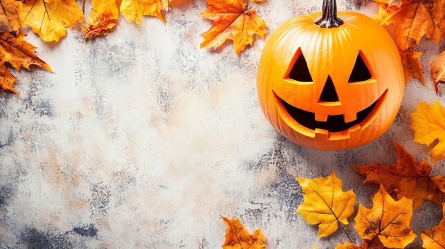 Halloween background with empty copyspace for messaging and custom designs. Happy halloween celebration, Halloween day party, advertising and seasonal greeting card