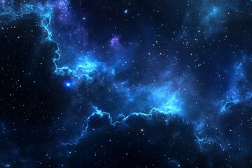 Night sky with stars in the galaxy, ai