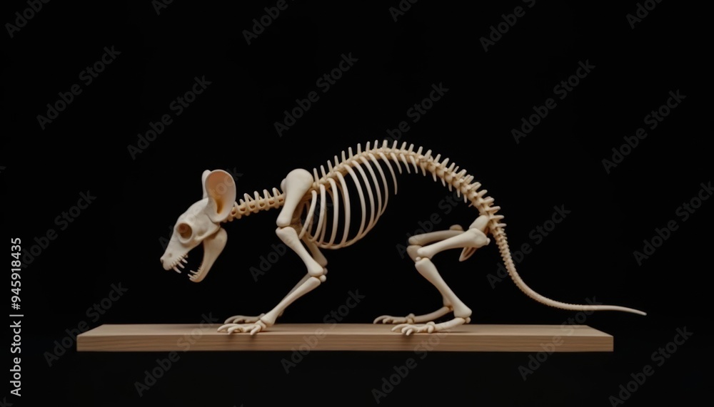 Poster striking skeleton a study in form and function
