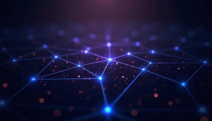 Fototapeta premium Illuminated Network Connecting the Future