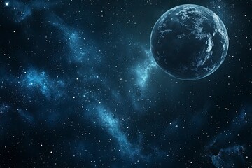 Night sky with stars in the galaxy, ai