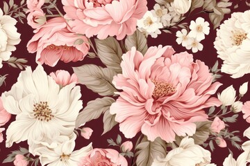 Flower and plant pattern flower backgrounds.