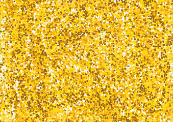 Gold glitter sparkle card. Abstract golden sparkle confetti. glitter seamless pattern for christmas. background with gold stars 